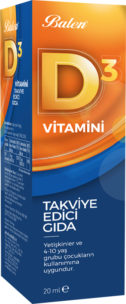 D3 Vitamini (Sıvı) 20 Ml