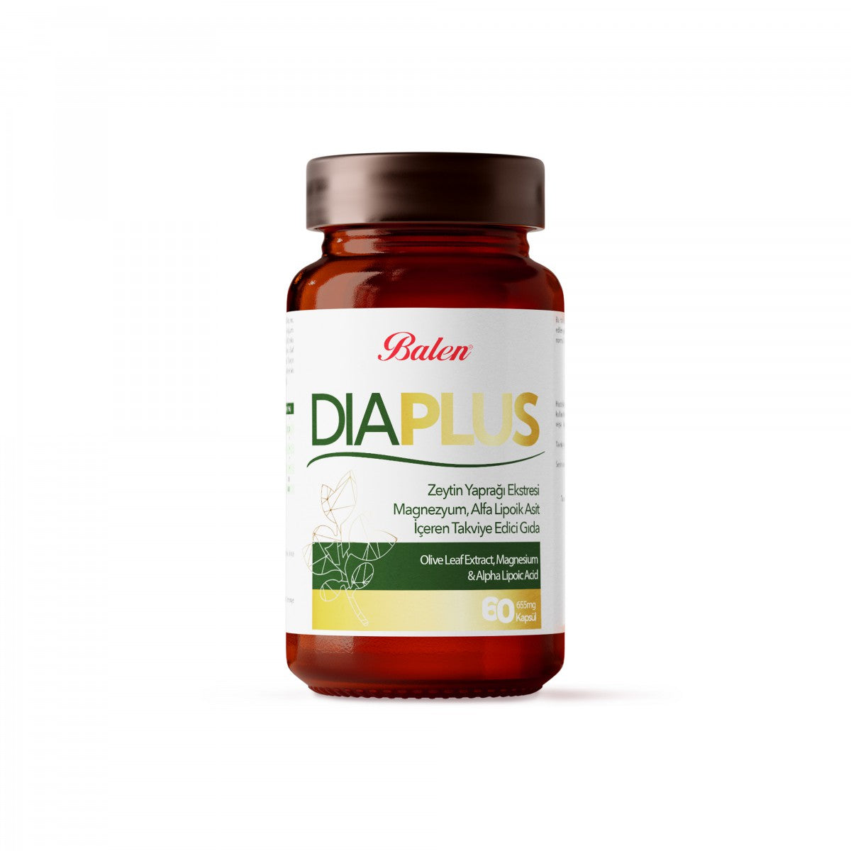 Dia Plus Zeytin Yaprağı Magnezyum Alfa Kapsül 655 Mg *60 Kapsül