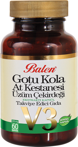 Gotu Kola&At Kestanesi&Üzüm Çekirdeği Ekstraktı Kapsül