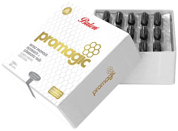 Promagic Propolis Ekstraktı ve Çörek otu Yağı İçeren Yumuşak Kapsül