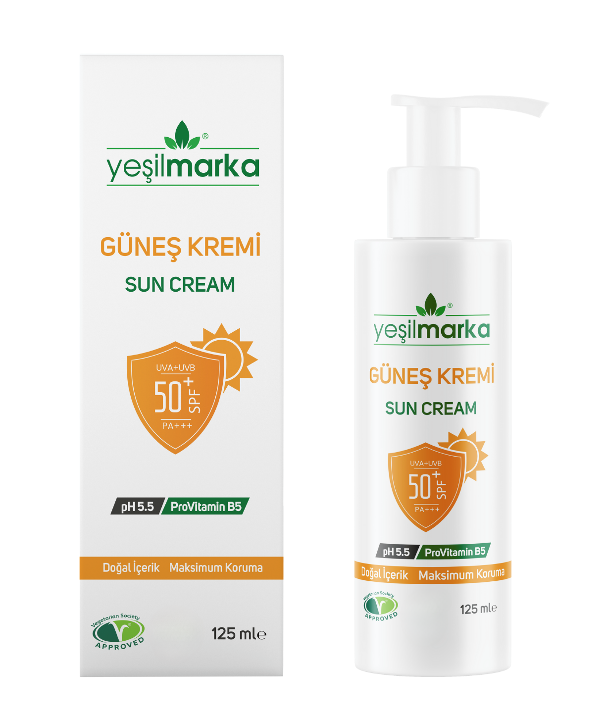 Doğal Güneş Kremi – 50 SPF 125 ml