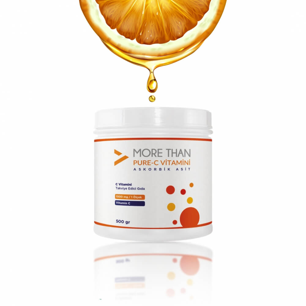 MORE THAN ® PURE C Vitamini Askorbik Asit (Toz) 500 gr